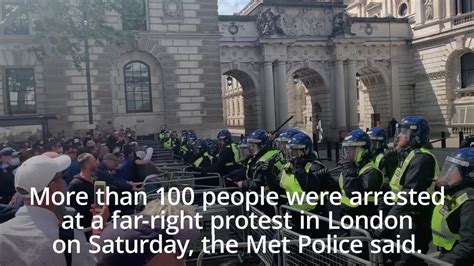 More Than 100 Arrested As Pm Brands Far Right Protests ‘racist Thuggery