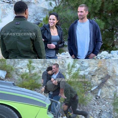 Paul Walker, Michelle Rodriguez, Ludacris behind the scenes Fast ...