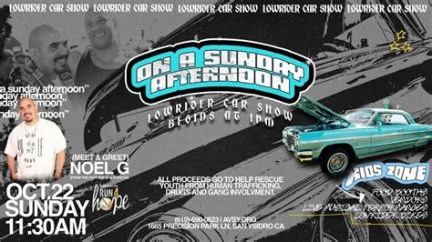 ON A SUNDAY AFTERNOON LOWRIDER SHOW – CA CarCruiseFinder.com