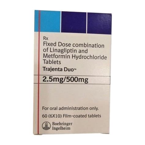 Trajenta Duo Linagliptin Metformin 25mg500mg Tablet General