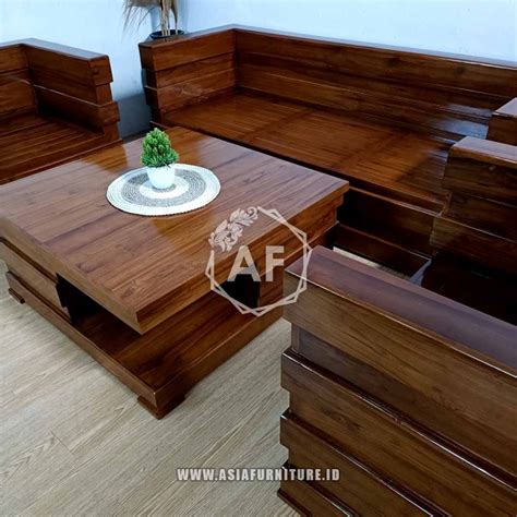 Kursi Minimalis Box Kayu Jati Asia Furniture Id