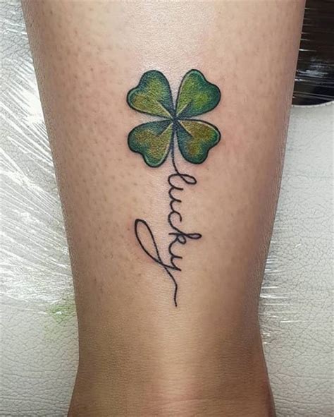 Lucky Four Leaf Clover Tattoos The Testimony Of Love 2019 Page 26 Of