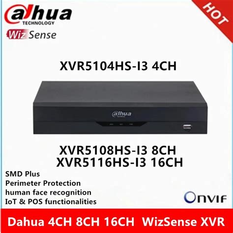 Dahua DVR Xvr Xvr5104HS I3 4 Channels Penta Brid 5m N 1080P Compact 1u