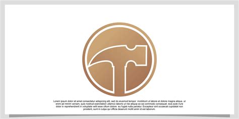 Hammer vector illustration logo design Premium Vector 16792404 Vector ...