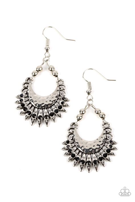 Paparazzi ♥ Lunar Luxury Black ♥ Earrings Lisaabercrombie