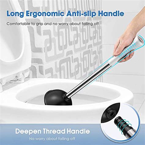 Homemaxs Toilet Plunger With Brush Newest In Plunger And