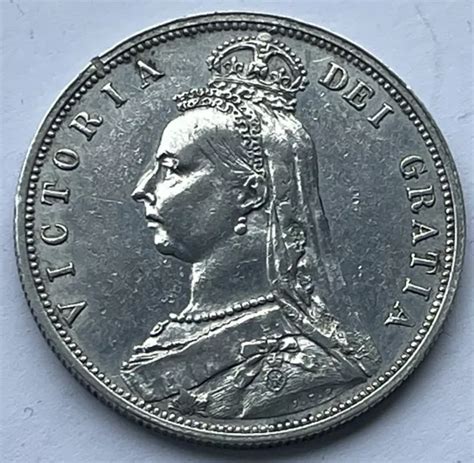 Queen Victoria Jubilee Head Silver Half Crown Coin