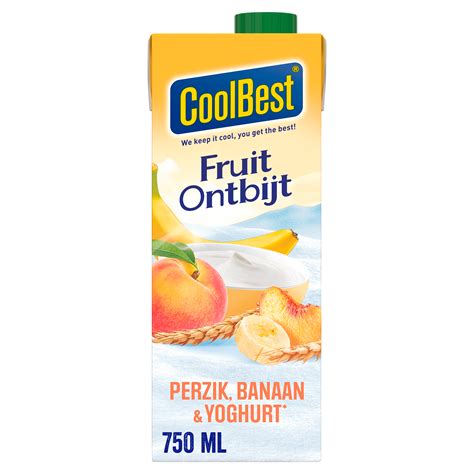 Coolbest Fruitontbijt Perzik Banaan Per Pak 750 Ml