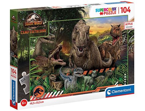 Clementoni Puzzle Supercolor Jurassic World Camp Cretaceous 2 104teile Puzzle 24 104 Teile