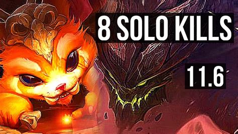 GNAR Vs MALPHITE TOP 8 Solo Kills Rank 7 Gnar Legendary 15 3 5