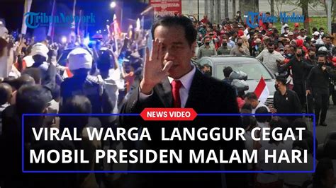 Viral Video Warga Langgur Maluku Cegat Mobil Jokowi Malam Hari