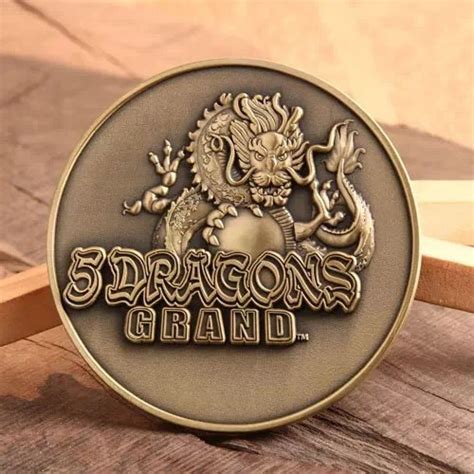 Challenge Coins 5 Dragons Grand Custom Coins Gs Jj