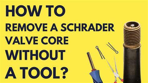 How To Remove A Schrader Valve Core Without A Tool Bike Faff