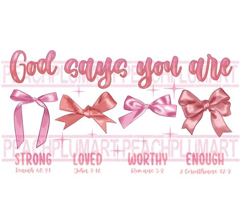 God Says I Am Coquette Png Pink Bow Png Sublimation Design Digital