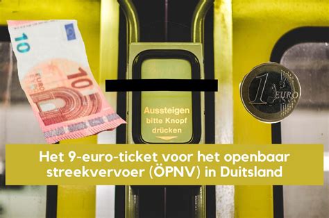 Het Euro Ticket Voor Het Openbaar Streekvervoer Pnv In Duitsland