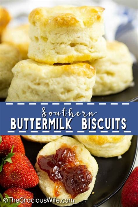 These Simple Homemade Southern Buttermilk Biscuits Are Flaky And Tender Theyre Eas Homemade