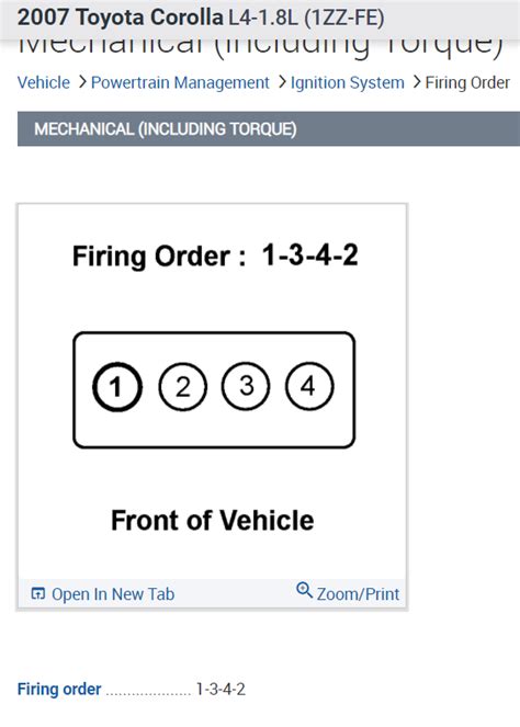 2007 Toyota Camry 4 Cylinder Firing Order