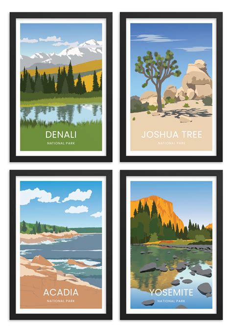 Modern National Park Posters | National park posters, National parks, Travel posters