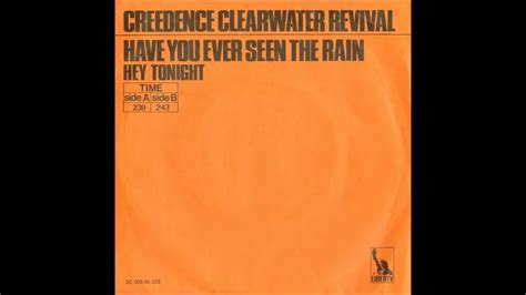 Creedence Clearwater Revival Hey Tonight Single Version Vinyl Recording Hd Youtube