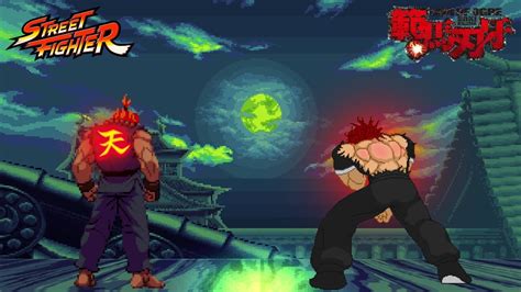 Akuma Vs Yujiro Hanma Street Fighter X Baki The Grappler Extremely