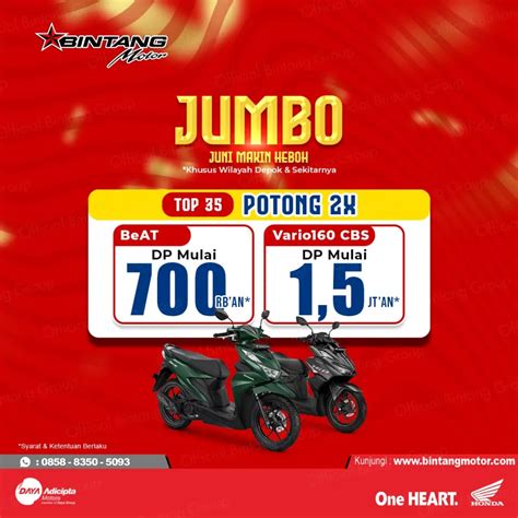 Review Promo Honda Bintang Motor Bulan Juni 2023 Honda Bintang Motor