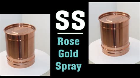 Rose Gold Spray Finish On Stainless Steel Ss Golden Gloss Ss Gold