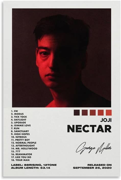 Amazon Shenmou Joji Poster Nectar Album Cover Canvas Art Poster