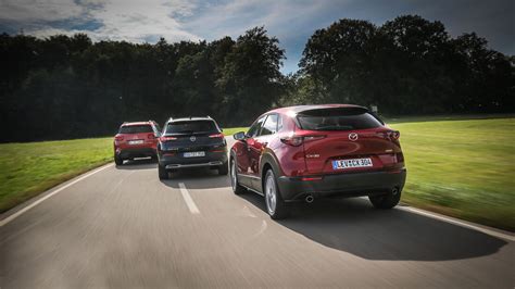 Test Citroën C5 Aircross Mazda CX 30 Opel Grandland X Technische