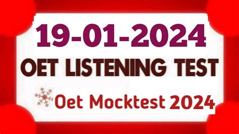 Oet Listening Sample For Nurses Test Oet Listening Practice Test