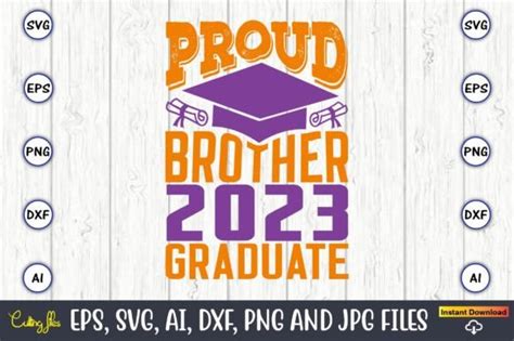 Proud Brother 2023 Graduate Svg Graphic By Artunique24 · Creative Fabrica