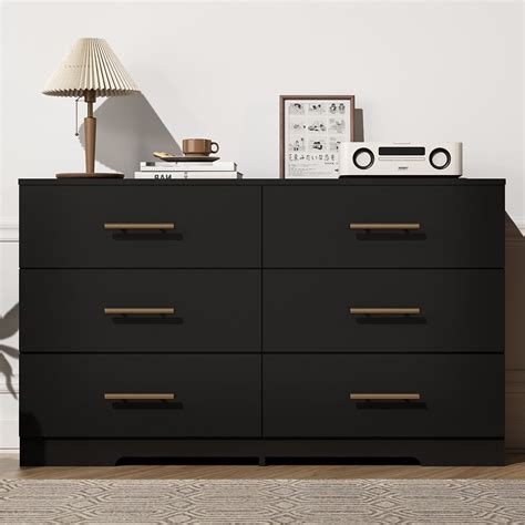 Spaco Dresser for Bedroom 6 Drawers Dresser Chest of Drawer Bedroom ...