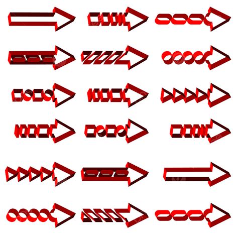 Conjunto De Vectores De Flechas Rojas Png Vector Hacia Abajo Tecnología Png Y Vector Para