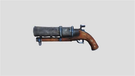 Homemade pipe gun - Download Free 3D model by mirleon [b529ded] - Sketchfab