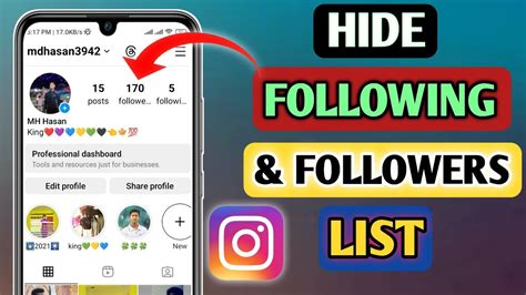 How To Hide Instagram Following Followers List Instagram Hide