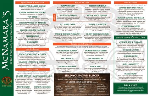 Mac's Menu - McNamara's Pub and Eatery