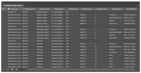 Combined Data Sources In Design Plugins 65bit Software