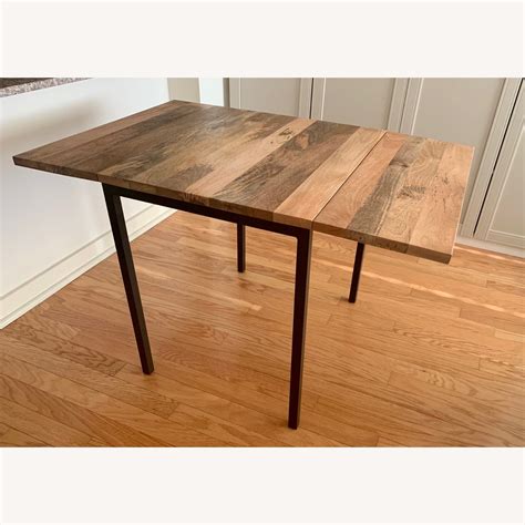 West Elm Box Frame Drop Leaf Expandable Table Aptdeco