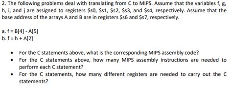 Solved 2 The Following Problems Deal With Translating From Chegg