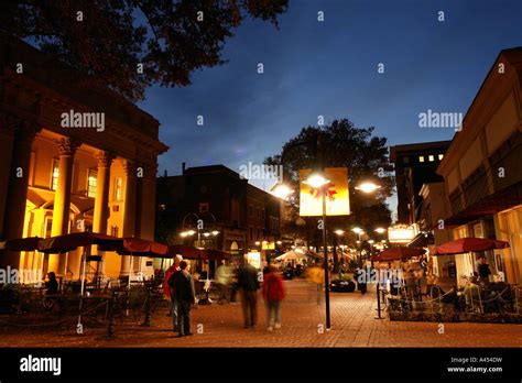 AJD53728, Charlottesville, VA, Virginia, Historic Downtown, evening ...