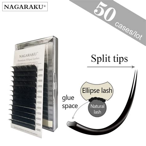 Nagaraku Extensiones De Pesta As Cajas Plano Elipse Puntas