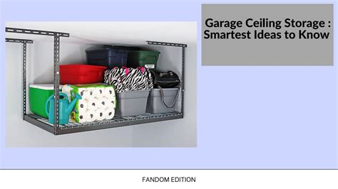 Garage Ceiling Storage Smartest Ideas to Know by RackyourGarage - Issuu