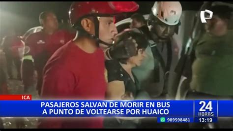 Ica Pasajeros Se Salvan De Morir Luego De Que