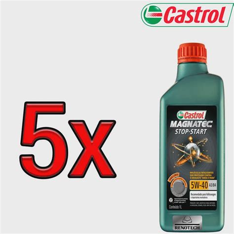 3411027 kit 5 óleos 5W40 sn castrol magnatec stop start A3 B4 1