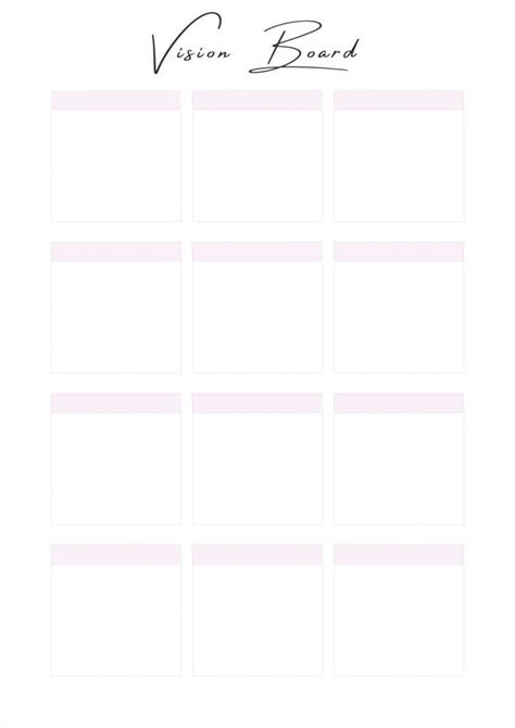 Vision Board Templates | FREE Printable Templates - Womanhood And ...