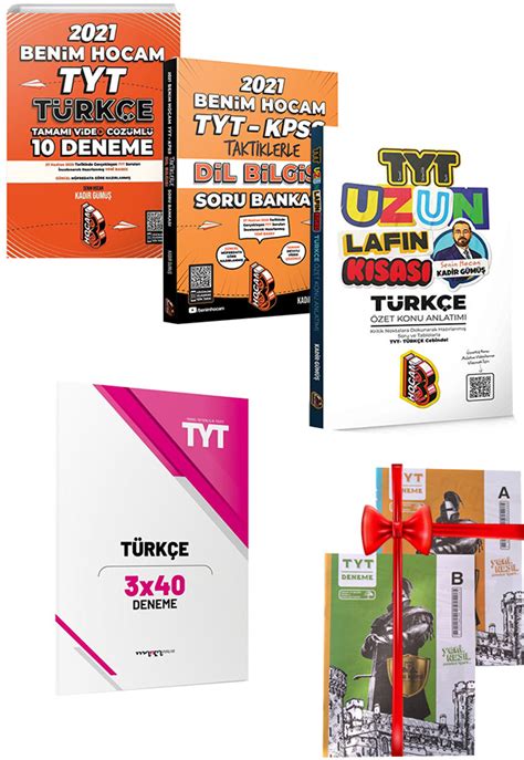 TYT Dil Bilgisi Soru Bankası Türkçe Özet Konu Anlatım 3x40 Deneme ve 10