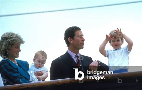 Princess Diana and Prince Charles (future King Charles II) with their children in 1985 (photo) by