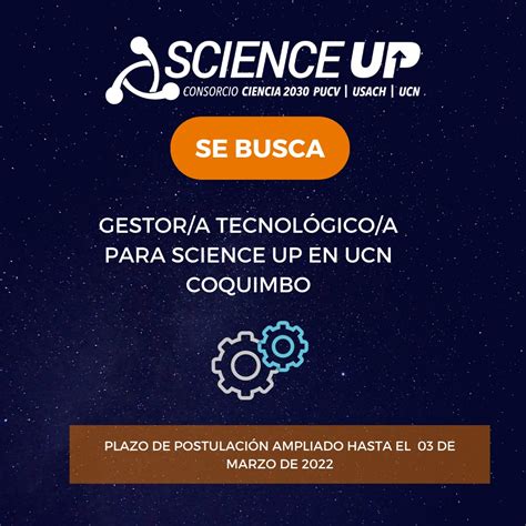 Consorcio Science Up On Twitter Anuncio De Empleo Se Ampl A El