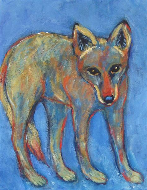 Blue Coyote Painting at PaintingValley.com | Explore collection of Blue Coyote Painting