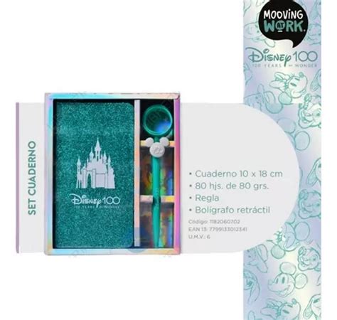 Set Libreta Boligrafo Regla Disney A Os Mooving Env O Gratis