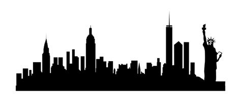 Free Nyc Skyline Silhouette Vector, Download Free Nyc Skyline ...